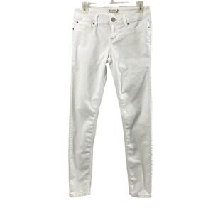 Scarlet Boulevard White Jeans Womens 27 Low Rise Lightweight Cotton Blend  Pants